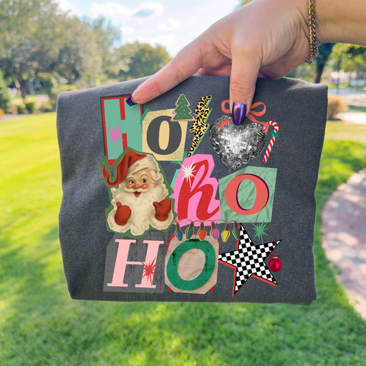 Ho Ho Ho Scrapbook Full Color DTF Transfer
