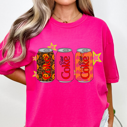 Retro Diet Coke Cans Full Color DTF Transfer