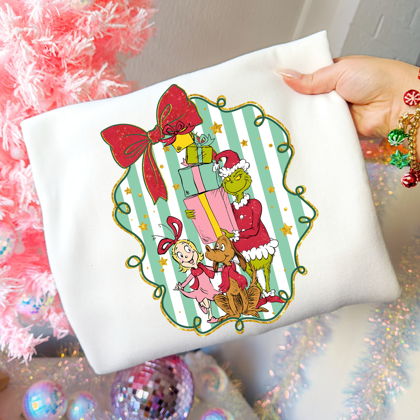 Grinch, Max, Cindy Frame Full Color DTF Transfer