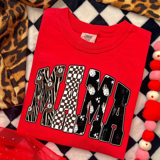 Mama (Checkered/Dice/8 Ball) Full Color DTF Transfer