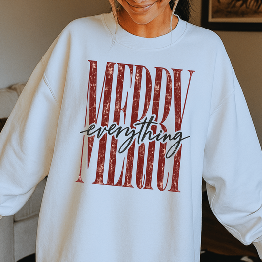 Merry Everything Full Color DTF Transfer