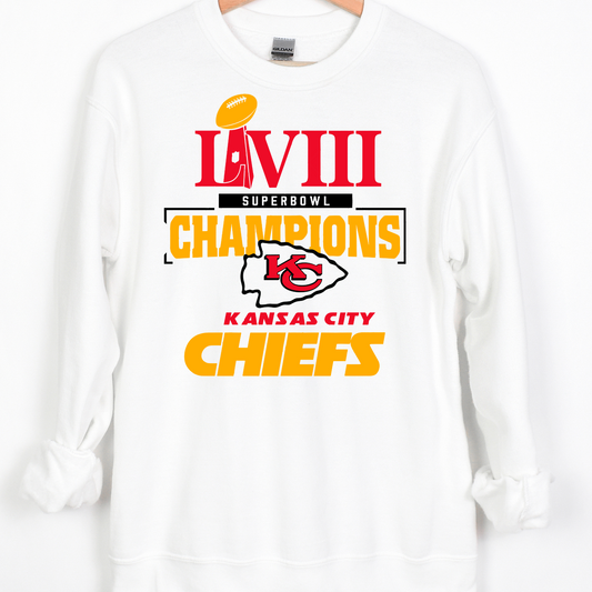 LVIII Champions KC Chiefs Full Color DTF Transfer