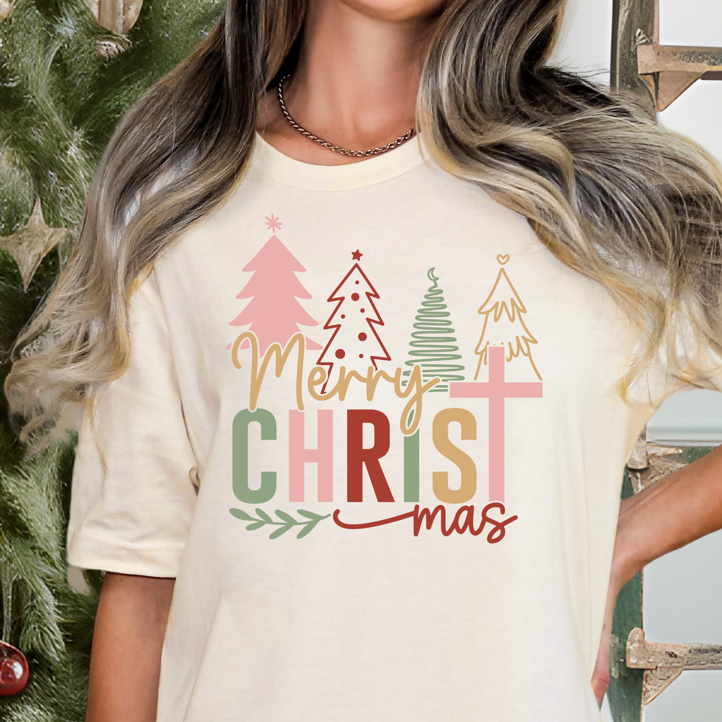 Merry Christ Mas Full Color DTF Transfer