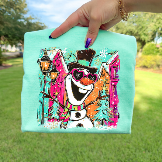 Brush Stroke Olaf Full Color DTF Transfer