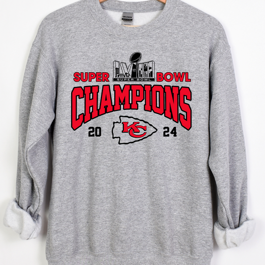 Superbowl Champions KC 2024 Full Color DTF Transfer