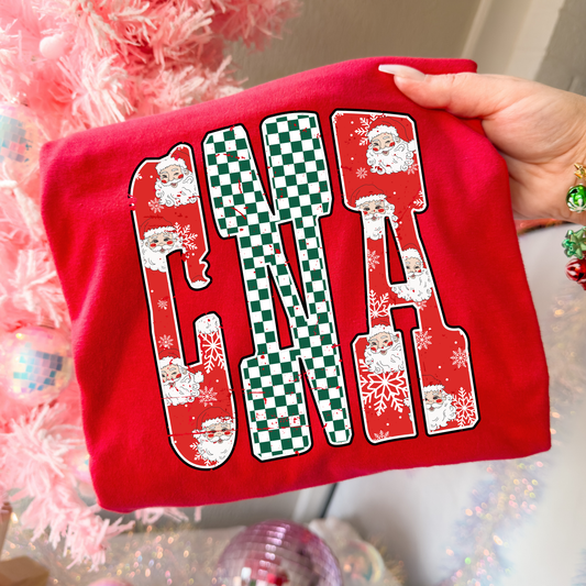 CNA (Santa/Checkered) Full Color DTF Transfer
