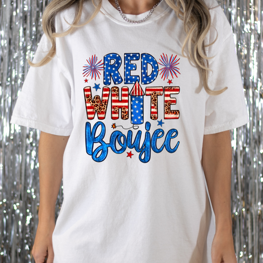 Red White & Boujee Full Color DTF Transfer