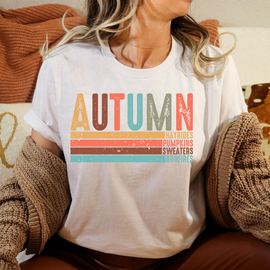 Autumn (Stacked Underlines) Full Color DTF Transfer