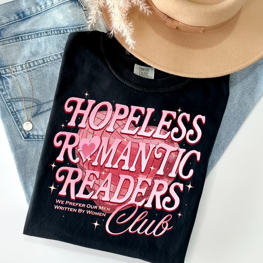 Hopeless Romantic Readers Club Full Color DTF Transfer