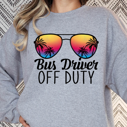 Bus Driver Off Duty Full Color DTF Transfer