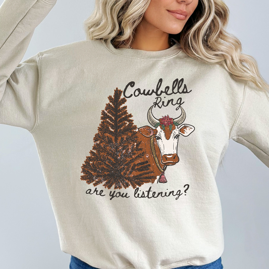 Cowbells Ring Are You Listening (Cow) Full Color DTF Transfers