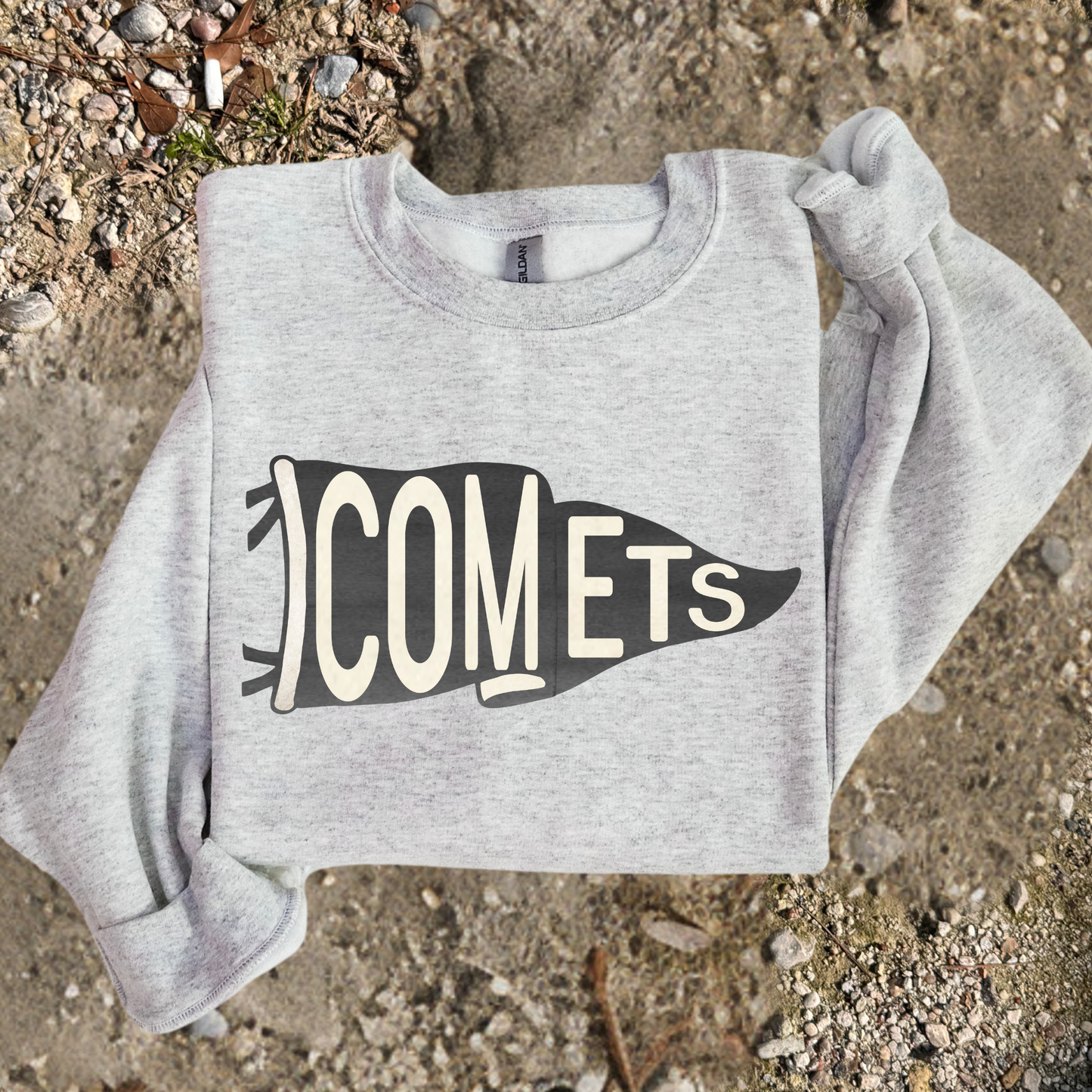 Comets Pendant Flag Full Color DTF Transfer