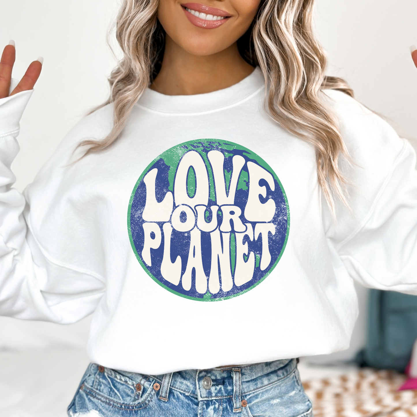 Love Our Planet (Earth Day) Full Color DTF Transfer