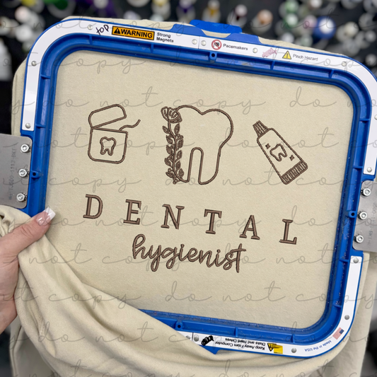 Dental Hygienist Embroidered Sweatshirt/T-Shirt