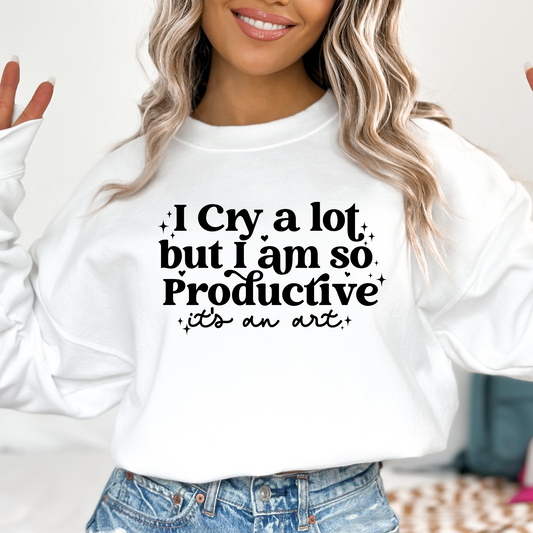 I Cry A Lot But I Am So Productive Taylor Swift Full Color DTF Transfer