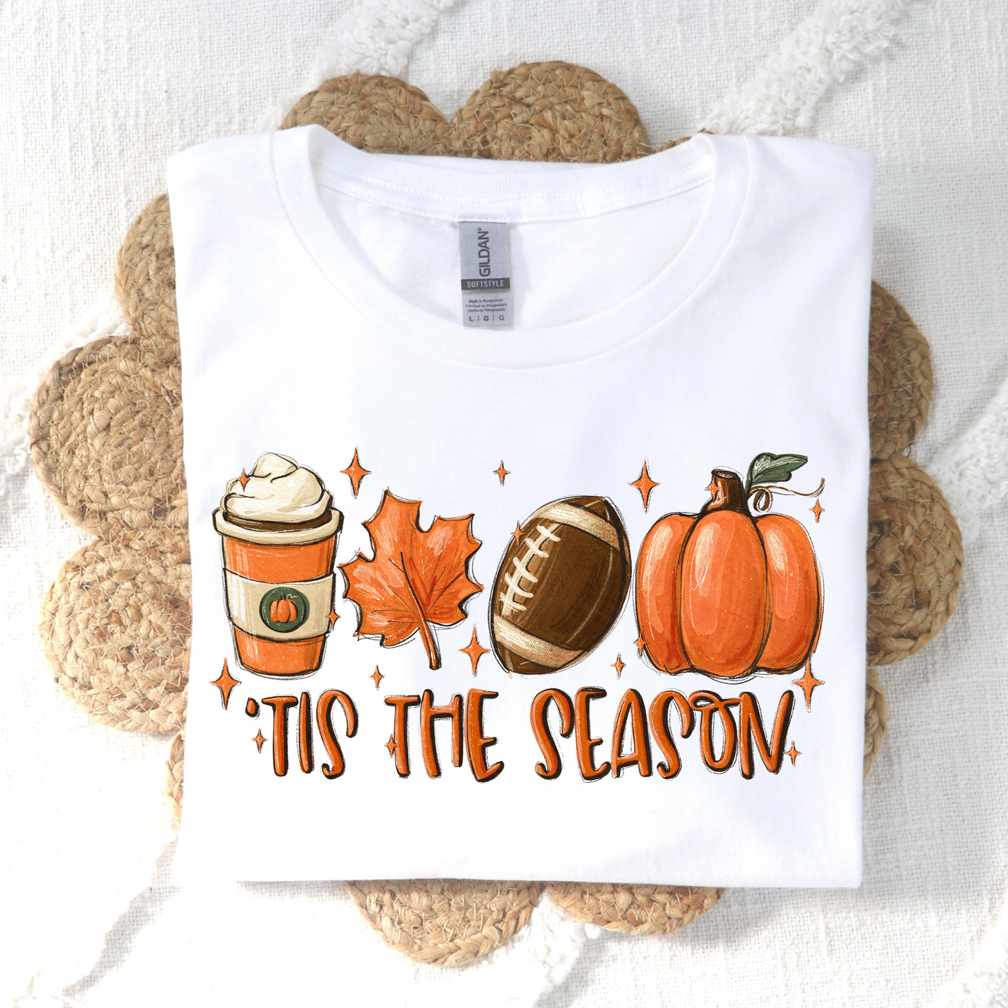 Tis The Season (Coffee, Football, Pumpkin) Full Color DTF Transfer