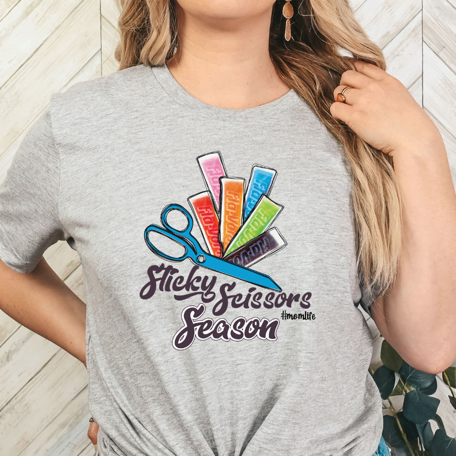 Sticky Scissors Season (Popsicles) Full Color DTF Transfer