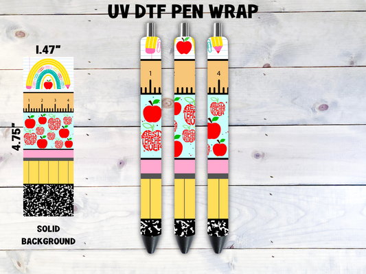 Teacher UV DTF Pen Wrap Transfer