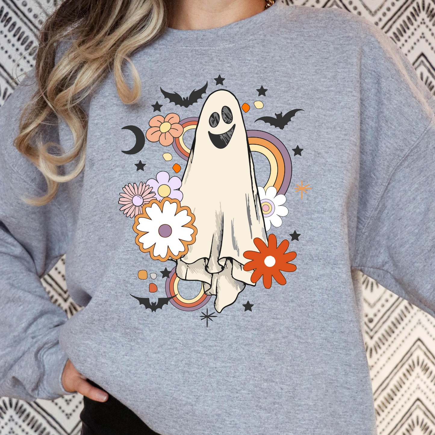 Retro Ghost Full Color DTF Transfer