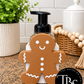 Gingerbread Man Interchangeable Soap Holder (Multi Soap Bottle Options)