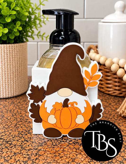 Fall Gnome Interchangeable Soap Holder (Multi Soap Bottle Options)