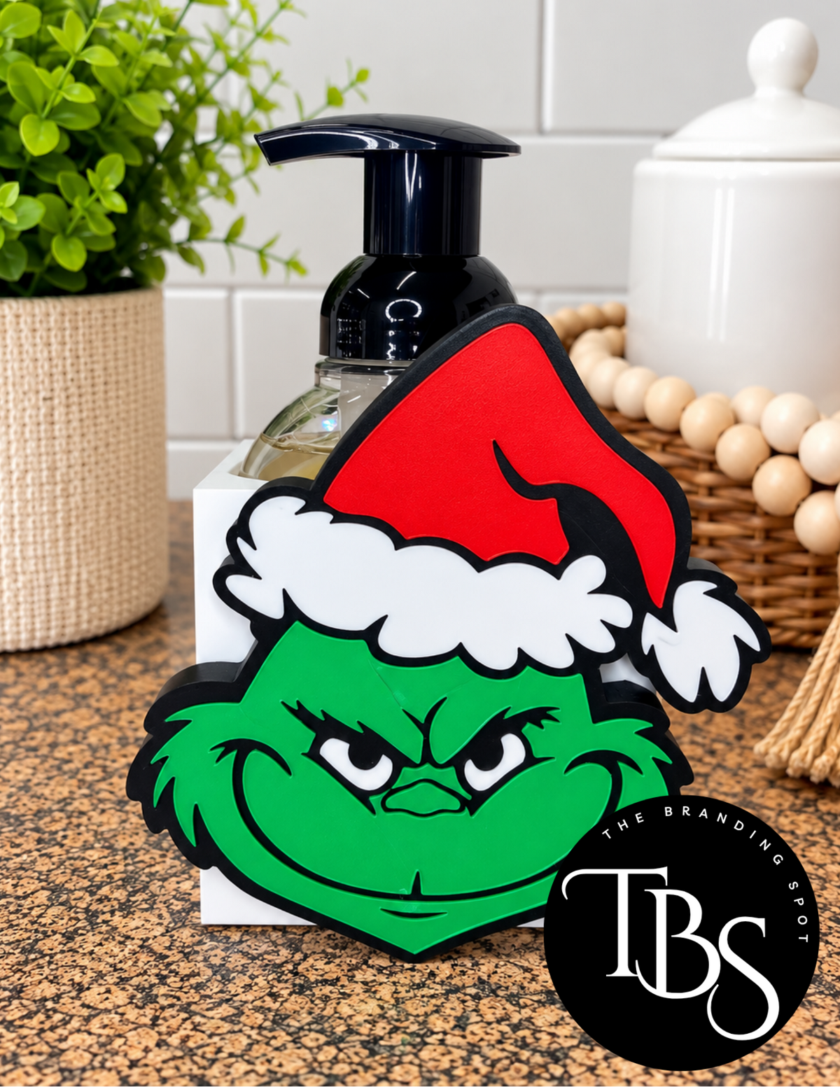 Grinch Interchangeable Soap Holder (Multi Soap Bottle Options)