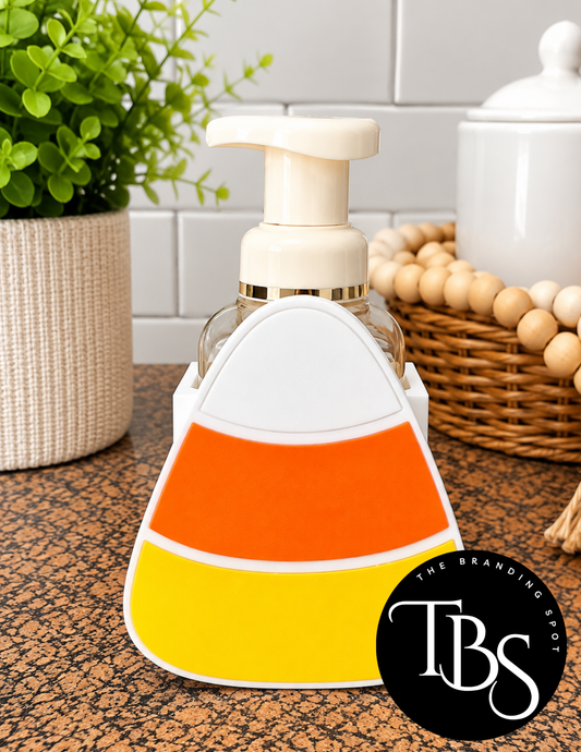 Candy Corn Interchangeable Soap Holder (Multi Soap Bottle Options)
