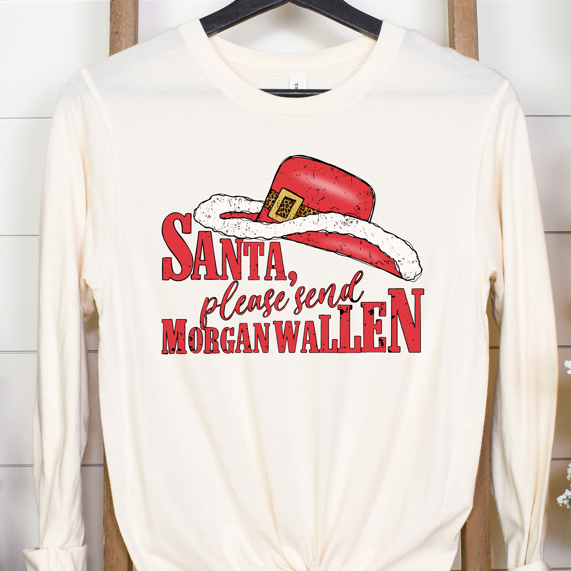 Santa Please Send Morgan Wallen Full Color DTF Transfers – TBS Transfers