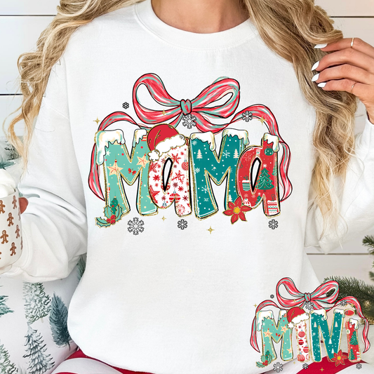 Christmas Mama (Mini Option) Full Color DTF Transfer
