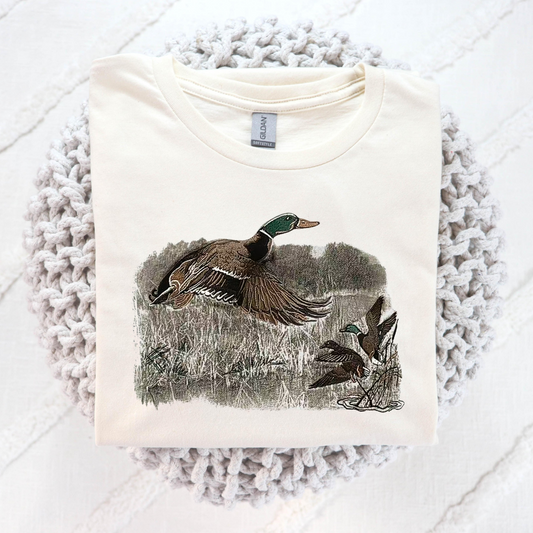 Vintage Duck Hunting - Mallard Full Color DTF Transfer