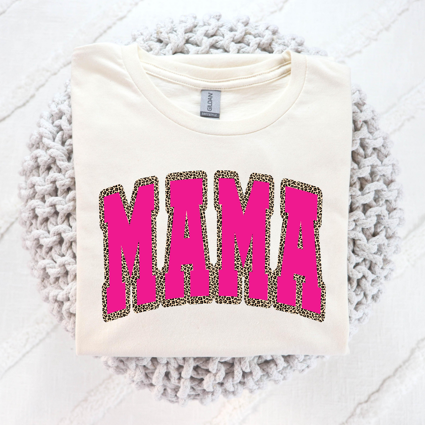 MAMA (Leopard Outline-MULTI COLOR OPTIONS) Full Color DTF Transfer