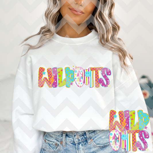Wildcats (Bright Groovy Alpha) Full Color DTF Transfer