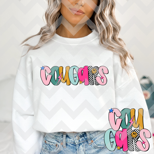 Cougars (Retro Alpha) Full Color DTF Transfer