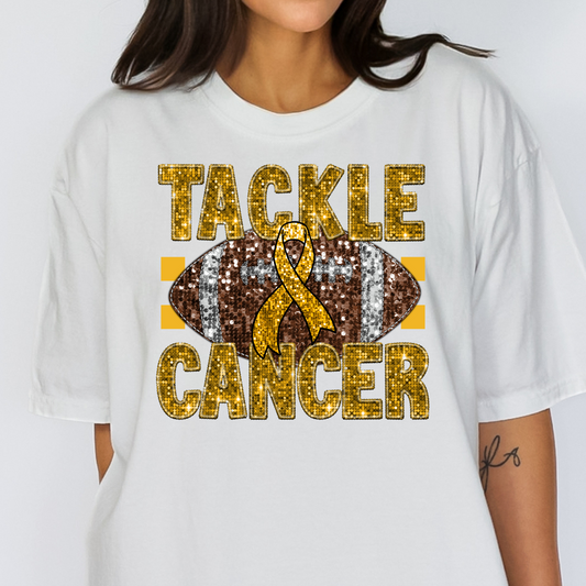 Tackle Cancer (Childhood Cancer) Full Color DTF Transfer