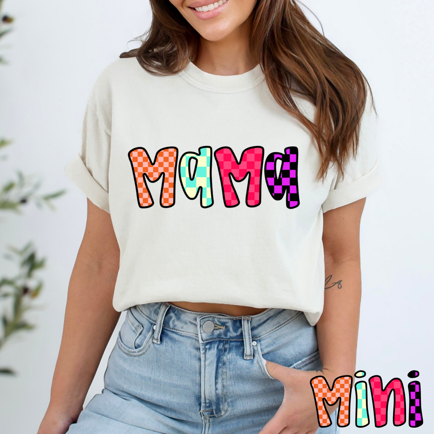 Retro Mama Mini Full Color DTF Transfer