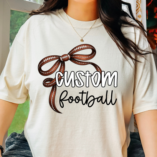 Custom Football (EDITABLE) Full Color DTF Transfer