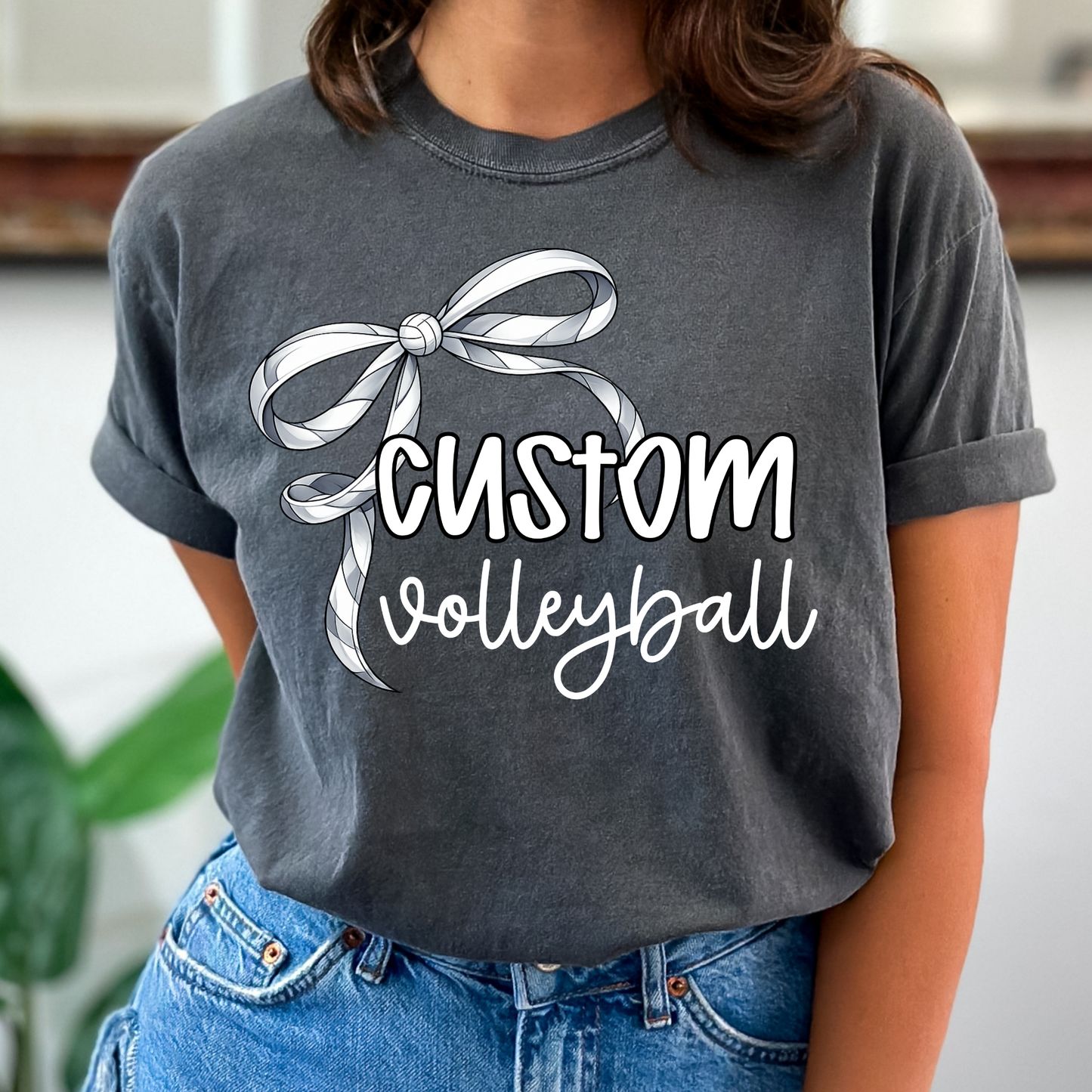 Custom Volleyball (EDITABLE) Full Color DTF Transfer