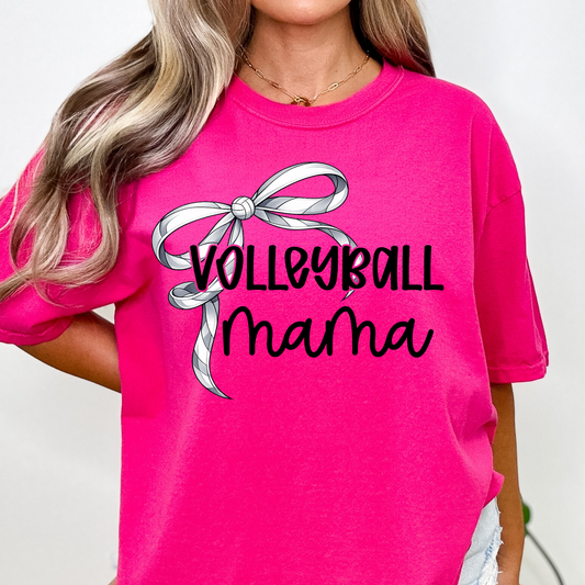 Volleyball Mama Bow Full Color DTF Transfer
