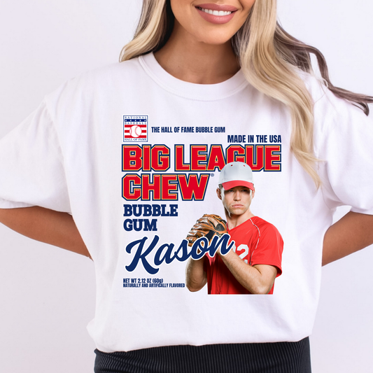 Big League Chew Baseball Personal Picture (READ DESCRIPTION) Full Color DTF Transfer