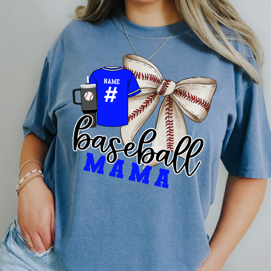 Baseball Mama Icons Collage Full Color DTF Transfer