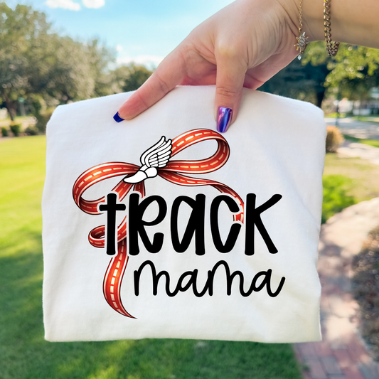 Track Mama Bow Full Color DTF Transfer