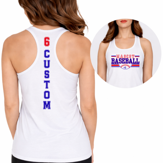 Mascot Baseball (EDITABLE)Full Color DTF Transfer