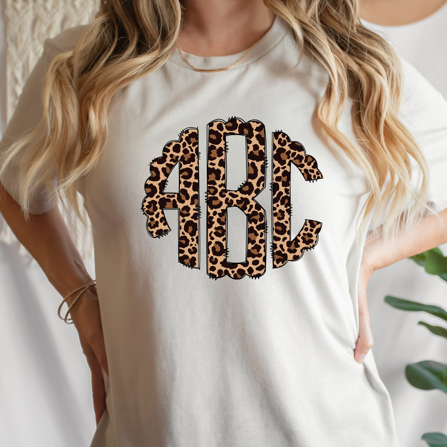 Cheetah Personalized Monogram Full Color DTF Transfer