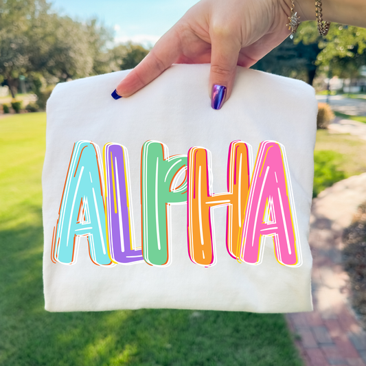 Spring Alpha Full Color DTF Transfer