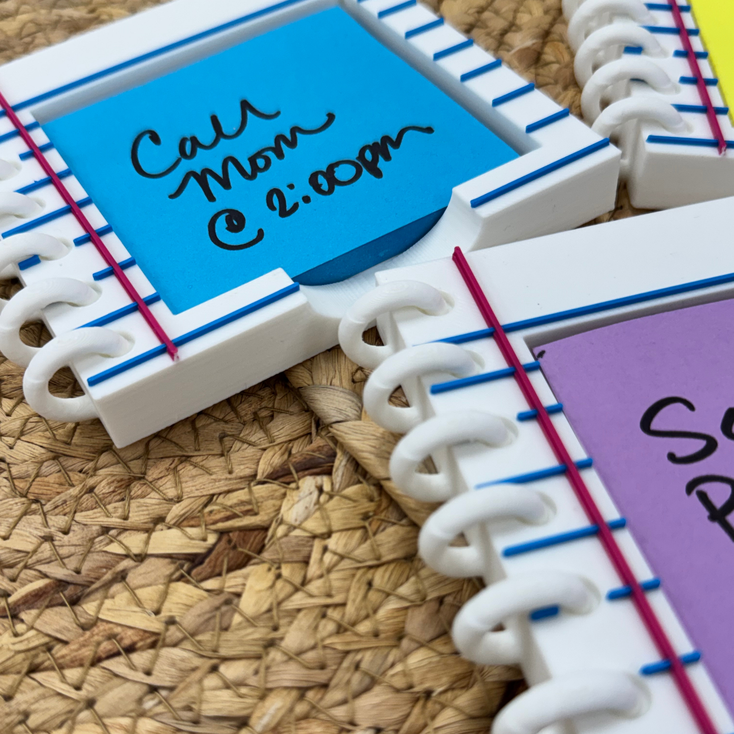 3D Printed Spiral Notebook Sticky Holder