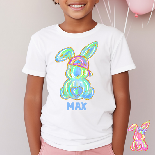Personalized Easter Bunny (Girl/Boy Options) Full Color DTF Transfer