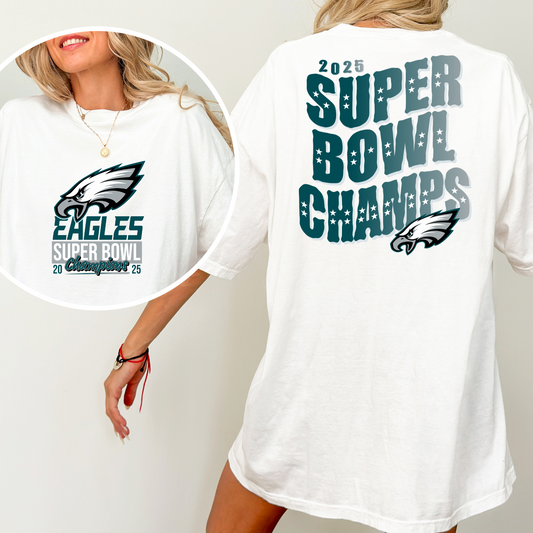 Super Bowl Champs 2025 Eagles (WINNER WILL SHIP) Full Color DTF Transfer