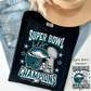 Super Bowl Champions 2025 (WINNER ONLY WILL SHIP) Full Color DTF Transfer