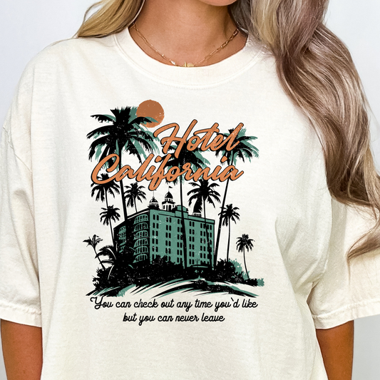 Hotel California Full Color DTF Transfer