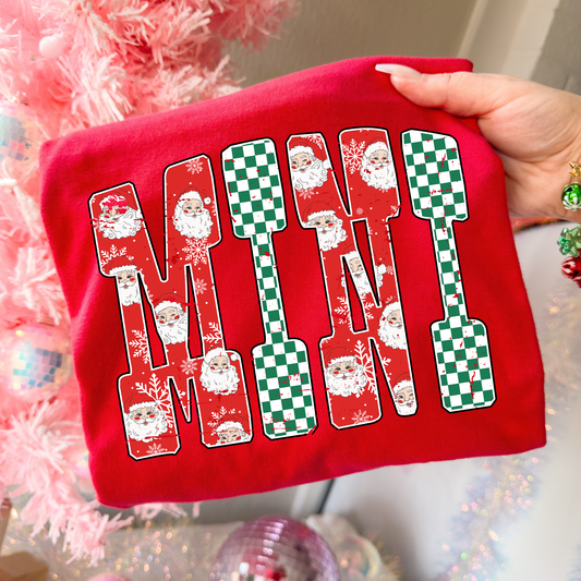 Mini (Santa/Checkered) Full Color DTF Transfer